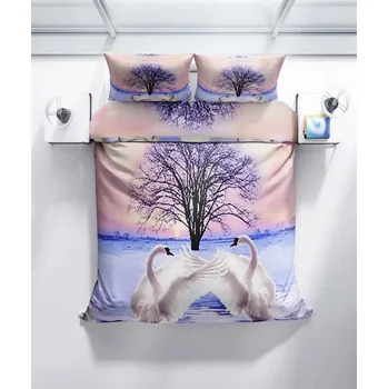 Povlečení Top textil Povlečení 3D Labutě