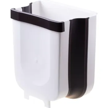 Odpadkový koš Skládací závěsný odpadkový koš 9 l – bílý