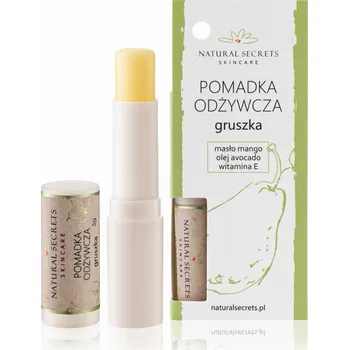Péče o rty Výživný balzám na rty s avokádovým olejem a vitamínem E Hruška Natural Secrets 3.5g