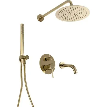 Sprchový set CALANI - Podomítkový vanový a sprchový set NEXOS BS zlatý CAL-B0020