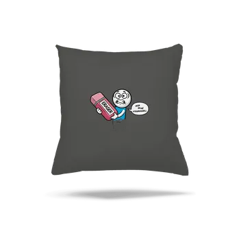 Polštář Bastard Vygumovanej polštář Gray Pol