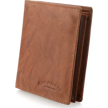 Peněženka BAG STREET peněženka z pravé kůže hnědá - unisex