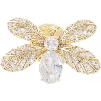 Brož PINETS Efektní Brož pozlacená, špendlík ve tvaru hmyzu se zirkony