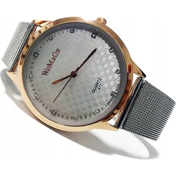 Hodinky Dámské hodinky WoMaGe náramek zlatý stříbrný