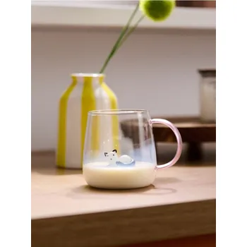 Sinsay - Skleněný hrnek s uchem - vícebarevná - 709FQ-MLC - 709FQ-MLC-ONE