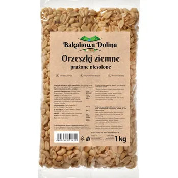 Arašídy Bakaliowa Dolina půlky nesolené 1000 g veganské