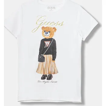 Dětské bavlněné tričko Guess J5BI39.J1314.9BYA bílá 00X, vel. 158-166