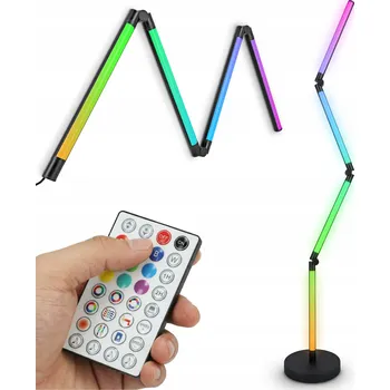 Stojací lampa Podlahová stojací lampa RGB IC LED Nastavitelná nástěnná lampa 2v1 Dálkový Ovladač 10W