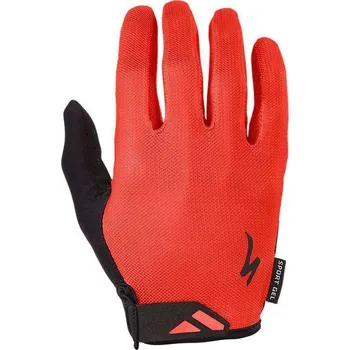 Cyklistické rukavice Specialized Men's Body Geometry Sport Gel Glove Long Finger - red XL