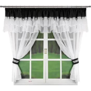 Fliying Hotová záclona Regina černá 400x150 cm