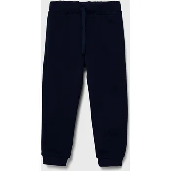 Chlapecké kalhoty Dětské bavlněné tepláky United Colors of Benetton 3J70GF01N.P.NOS námořnická modř 59X, vel. 116