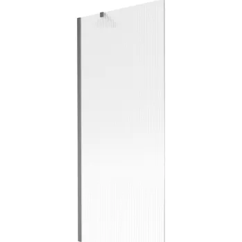 Vanová zástěna Mexen Next vanová zástěna 1-dílná 80 x 150 cm, proužky, kartáčovaná gun gray - 895-080-000-00-09-66 Vanové zástěny