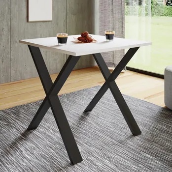 Jídelní stůl VCM Jídelní stůl Xona 80x50 X-nohy, bílý 487702