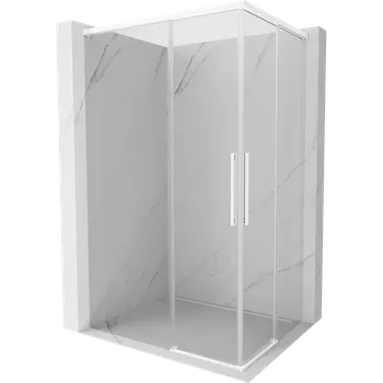 Mexen Rox Duo posuvná sprchová kabina 95 x 75 cm, transparentní, bílá - 8C2D-095-075-20-00 Sprchové kouty
