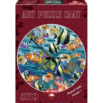 Puzzle Puzzle Webhiddenbrand 570 dílků Hodiny Puzzle Svět mořských ryb 570 dílků