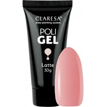 Lak na nehty Claresa Poli Gel stavební gel Latte 30g