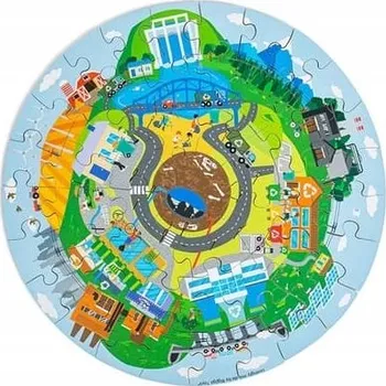 Puzzle Bigjigs Toys Kruhové puzzle Recyklace