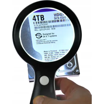 Lupa zvětšovací x 10 s podsvícením x 18 LED pro čtení