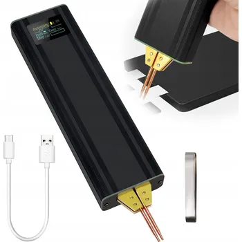 Svářečka Akumulátorová bodová svářečka Agoal 650 W s LCD displejem pro články