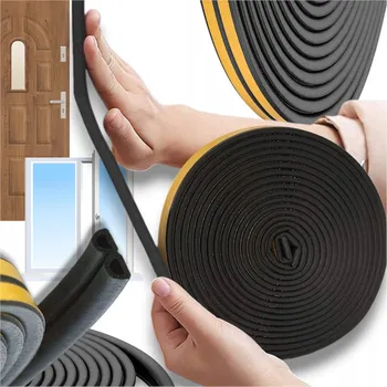 Těsnění do okna a dveří Těsnění Goldflex 7 mm x 0,9 cm x 600 cm hnědé