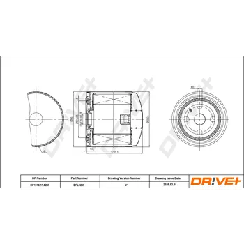 Olejový filtr Olejový filtr Dr!ve+ DP1110.11.0285
