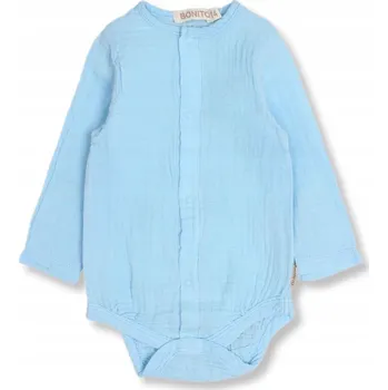 Kojenecký overall RAMPERS CELOROZEPÍNACÍ overal bez ťapek, rampersy 74 SVĚTLE MODRÝ