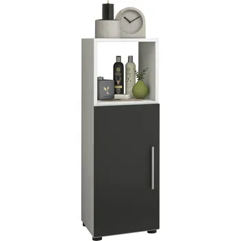 Koupelnový nábytek VCM Koupelnová skříňka Flandu Midi, černá/bílá 761298