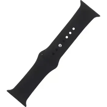 Řemínek na hodinky Forever Silikonový řemínek S/M pro Apple Watch 38/40/41 mm černá (STRAPWA41SMTFOBK)