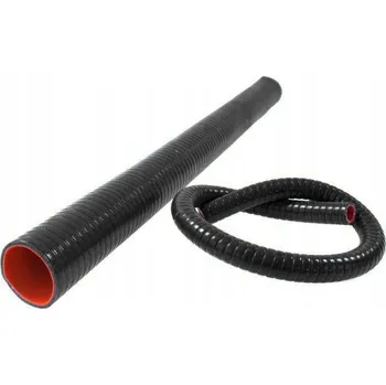 Tuning SILIKONOVÁ SPOJKA 100CM FLEX 57MM ZESÍLENÁ TURBOWORKS PRO ČERNÁ