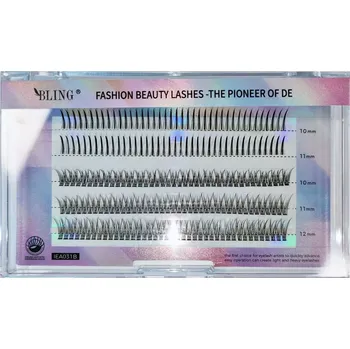 Umělé řasy Hedvábné trsové řasy BLING 10–12 mm