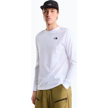 Pánské trekové tričko Longsleeve The North Face Evolution Simple Dome Regular tnf white
