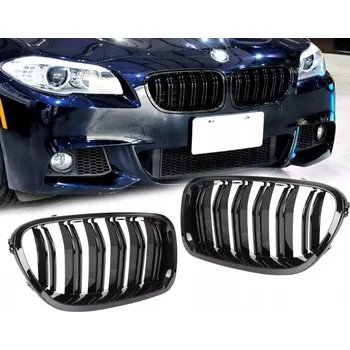 autokoberec BMW F10 F11 2010-2017 MASKA CHLADIČE LEDVINY ATRAPA CHLADIČE M5 LOOK ČERNÁ