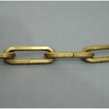 Řetěz Mosazný řetěz 6mm pro lustr, lampu, mosaz