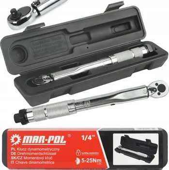 Klíč DYNAMOMETRICKÝ KLÍČ 1/4" 5-25Nm S POJISTKOU