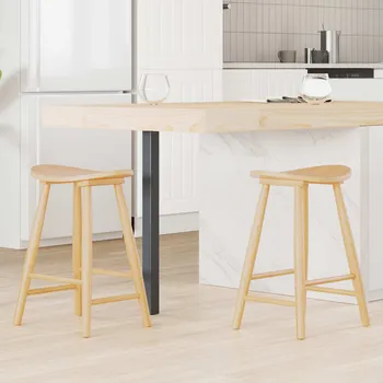 Jídelní židle 2 pcs Přírodní 46 x 37 x 63 cm