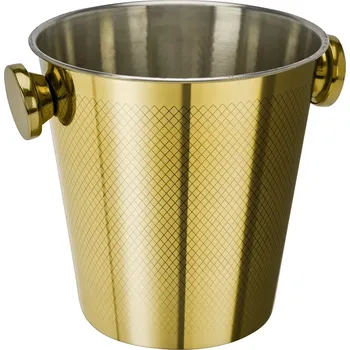 Nádoba na led Ocelové zlaté vědro na led 4,5 l