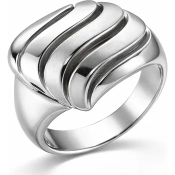 Prsten Stříbrný prsten vlnky Waves - 52