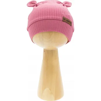 Čepice Dívčí čepice s oušky růžová Nicol, vel. 68