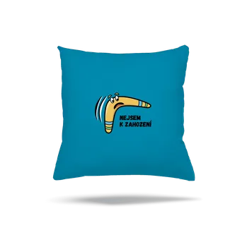 Polštář Bastard Nejsem k zahození polštář Blue Turquoise