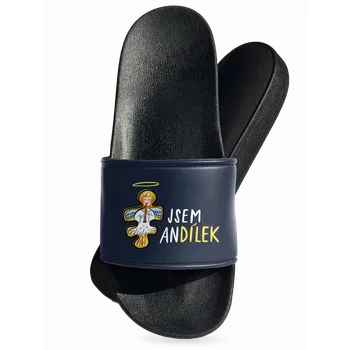 Pánské pantofle Bastard Jsem andílek pantofle Navy