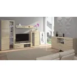 Obývací stěna Rodos s komodou, Barva: dub sonoma, Osvětlení: bez osvětlení 5902928034226