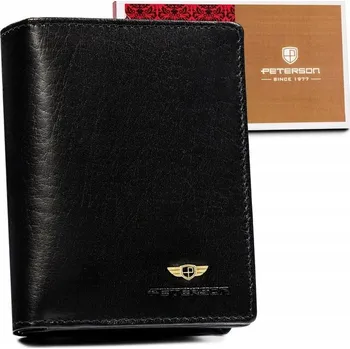 Peněženka Peterson peněženka z pravé kůže černá PTN 2549-BO-1840 BLA - dámská