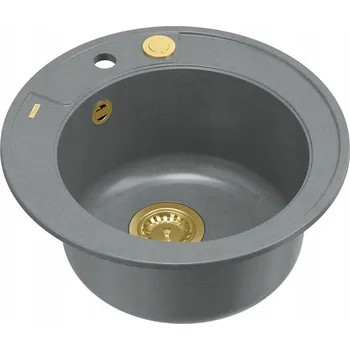 Granitový dřez Jednodřez Quadron Morgan 210, granitový, šedý