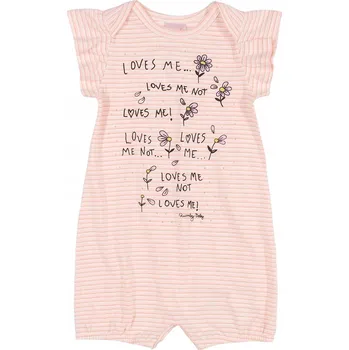 Kojenecký overall Dívčí overal, růžový, Loves me, Quimby, vel. 62/68
