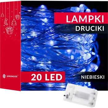 Vánoční dekorace Springos CL0007 LED SVĚTÝLKA NA BATERIE 20 LED
