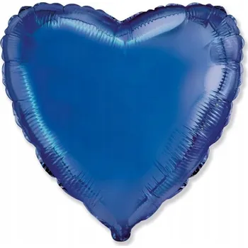 Balónek Srdce modré 18" - 45 cm - Flexmetal /BALENÍ