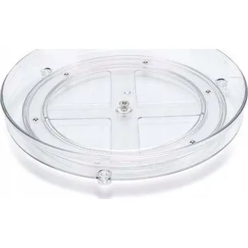 Úložný box Otočný Nádoba , kuchyňský organizér 27 cm Průhledný