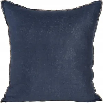 Povlečení POVLEČENÍ NA POLŠTÁŘ TMAVĚ MODRÉ LNU EUROFIRANY