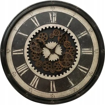 Hodiny Nástěnné hodiny Eurofirany béžové 76 cm