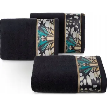 Ručník EVA 15 VELKÝ KOUPELNOVÝ RUČNÍK 70x140 cm 1 KS ČERNÝ